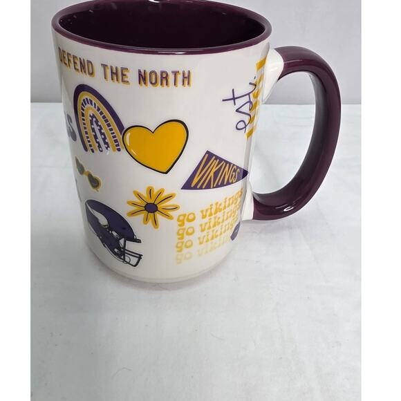 Minnesota Vikings NFL Ceramic  15oz Team Spirit Coffee Tea Mug - Picture 2 of 8